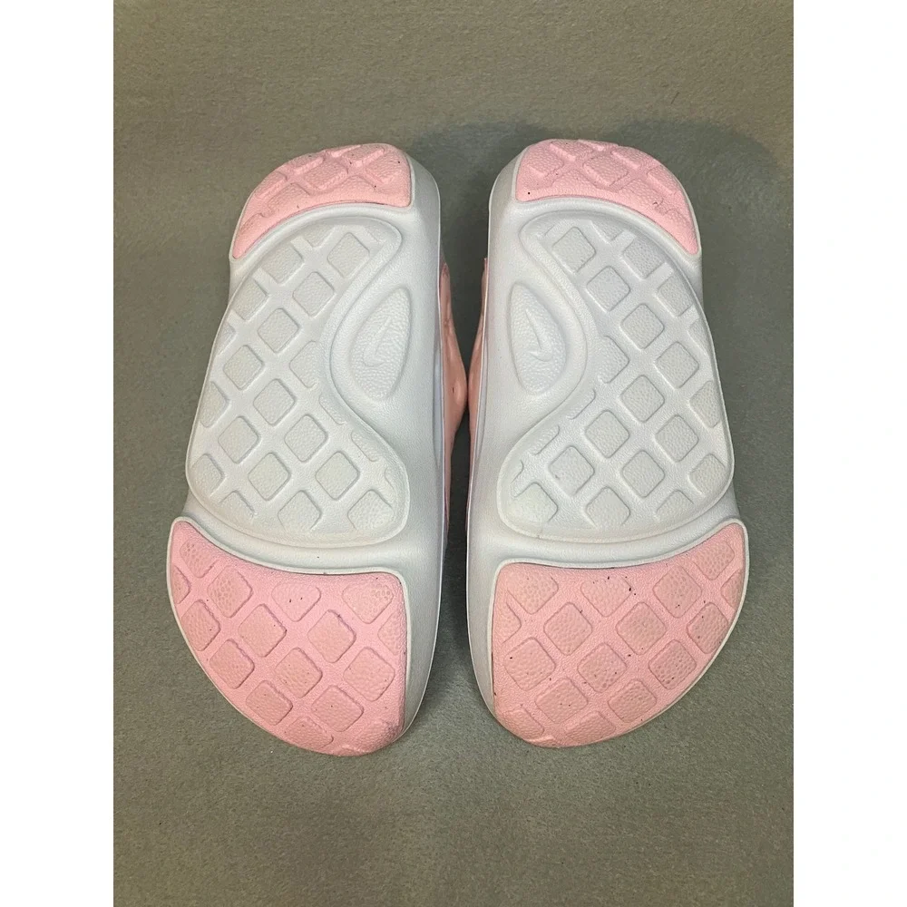 Nike Aqua Swoosh Kids Size 13 Pink White Slip On